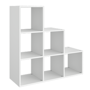 Lugna 1072 x 1072 x 390mm White 1-2-3 Step Cube Unit - White