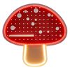 Bump 40 x 39.8cm Mushroom USB Powered Neon Pegboard Wall Light 