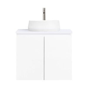 CIBO 600mm White Nordic Wall Hung Bathroom Vanity With White Matte Pod Basin