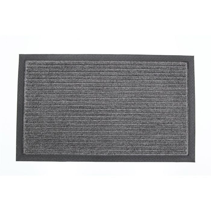 Bayliss 45 x 75cm Grey Polypropylene And Rubber Revolution Mat