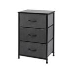 Levede 3 Chest of Drawers Storage Cabinet Dark Grey