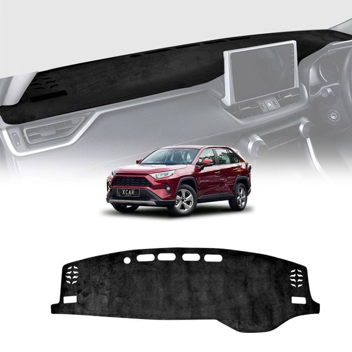 Luxury 3D Dash Mat Pad Cover Non-Slip for Toyota RAV4 Rav 4 XA50 2019-2025 Microfiber Leather