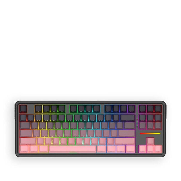 Redragon K728sp Rgb Pro Pink Tkl Gasket Wireless Mechanical Keyboard