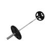 62kg - 180cm Olympic Barbell + Rubber Coated Weight Plate - 25kg x 2