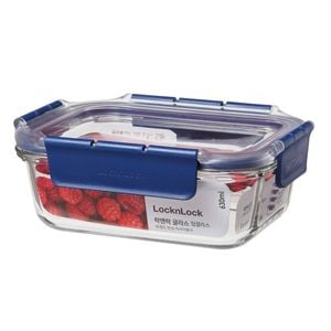 Locknlock Top Class Glass With Tritan Lid Rectangle 630ml