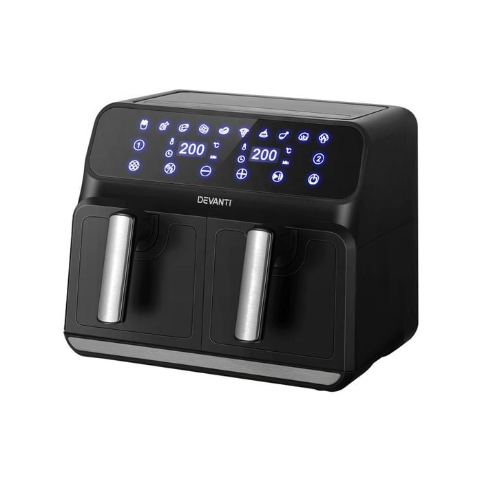 Devanti Air Fryer 8L Double Zone