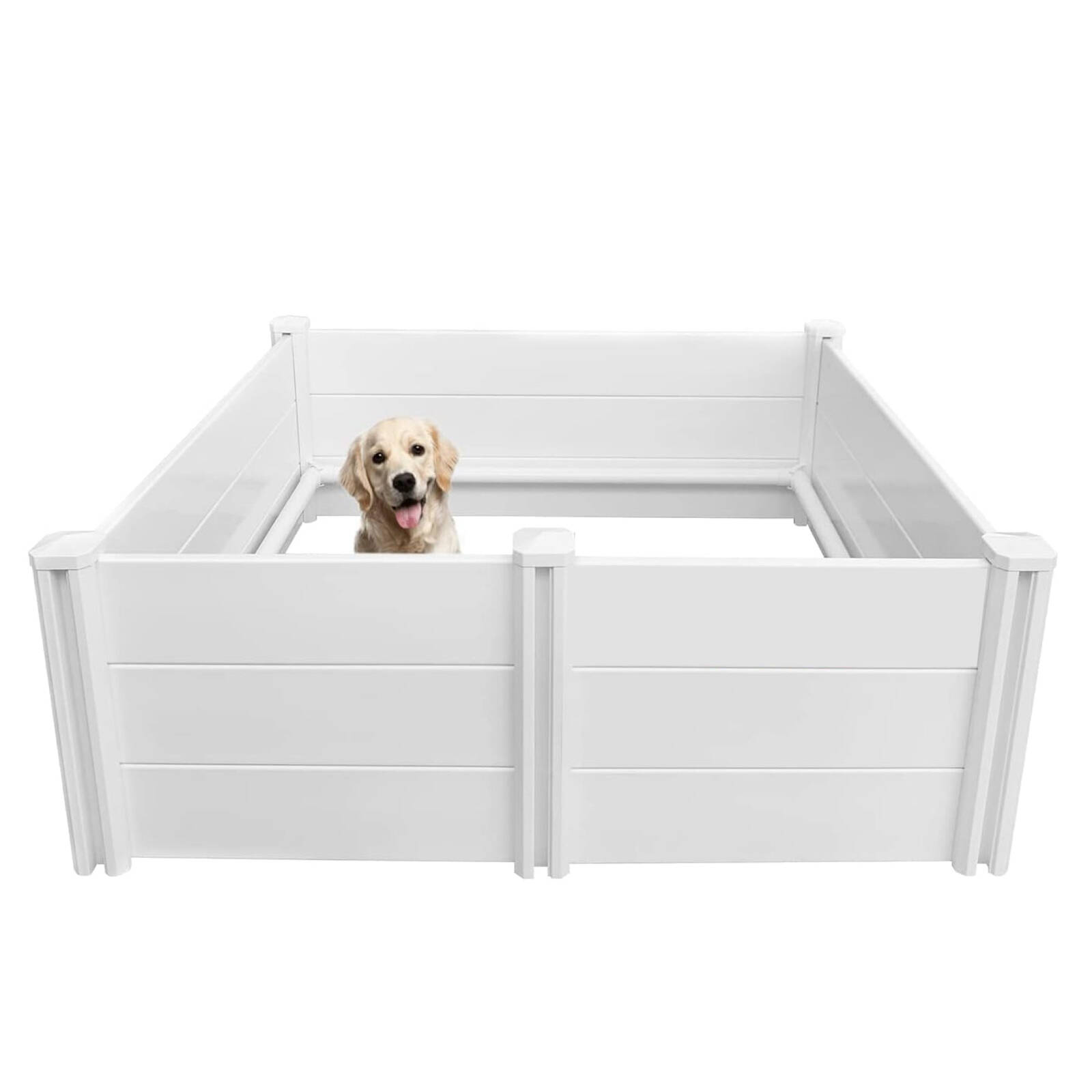 Dog Whelping Box 1.15m X 1.15m X 0.48m Puppy Birthing PVC Pen Bunnings Australia