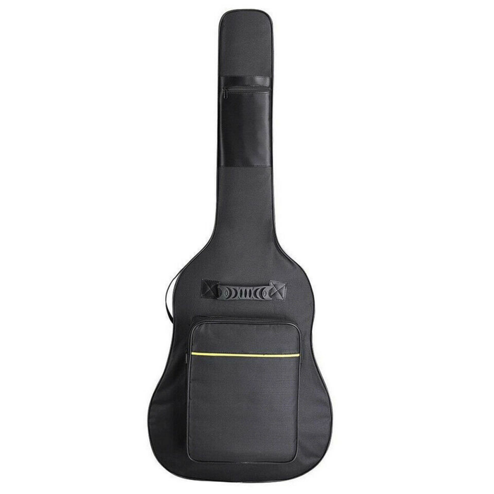 Black Case Acoustic Electric Padded Guitar Bag Double Strap