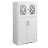 Costway 5-Tier Display Cabinet Storage Cupboard - White