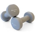 METEOR 4kgx2 Flat Bottom Neoprene Dumbbells