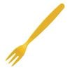Olympia Forks Kristallon Polypropylene Yellow 12 Pack Reusable Plastic Cutlery Catering Tableware