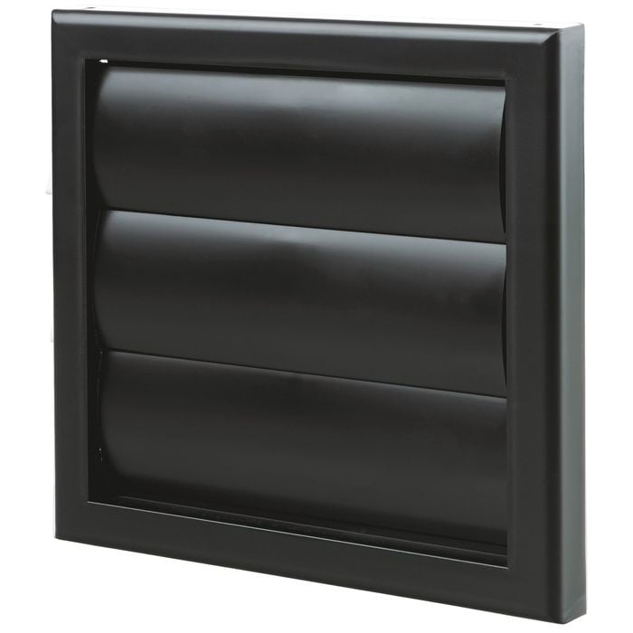 Blauberg 100mm Black Square Gravity Grille - 100mm