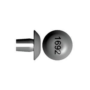Rolltrak Black Plastic Guide Button - 4 Pack