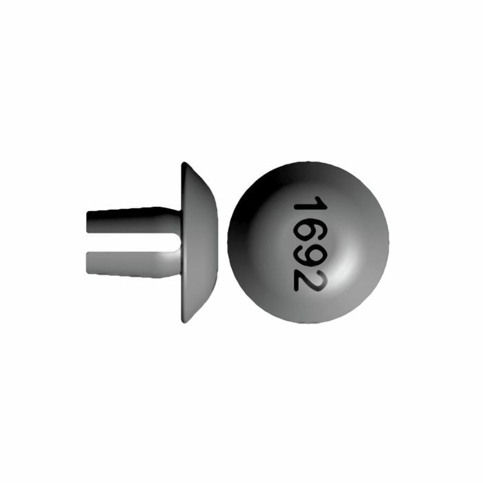 Rolltrak Black Plastic Guide Button - 4 Pack