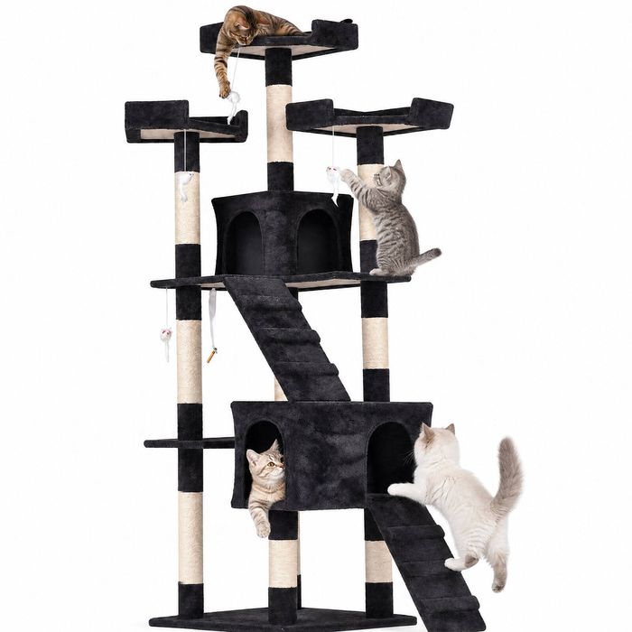 Advwin Cat Tree Tower Multi-Level 72" Tall Cat Scratching Post