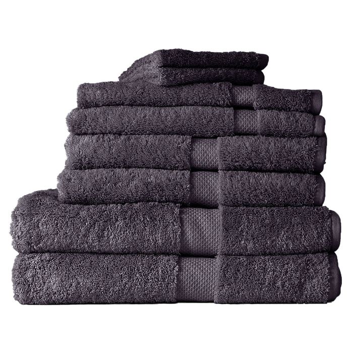 8pc Canningvale Royal Splendour Home Decor Bathroom Bath Towel Set Slate