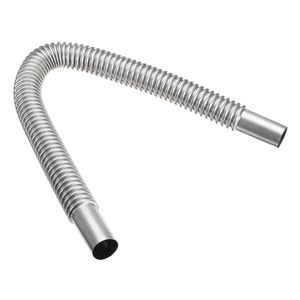 PriceDumb 60cm 2.5cm Car Parking Diesel Air Heater Tank Exhaust Pipe Vent Hose Tube Stainless Steel