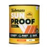 Taubmans 1L White Low Sheen Sunproof Exterior Paint