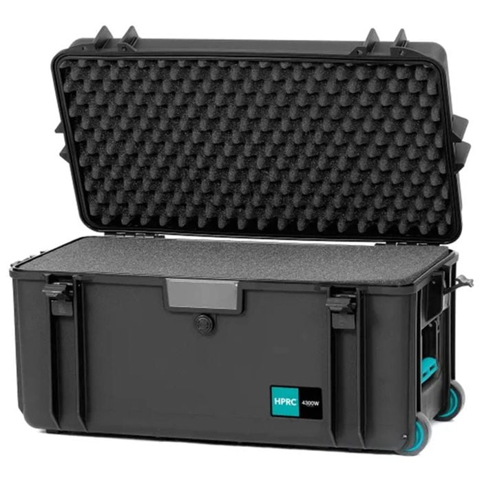 HPRC 4300W - Wheeled Hard Case with Cubed Foam (Black)