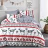 Dreamfields Single Reindeer Love CHRISTMAS Design Quilt Cover Set