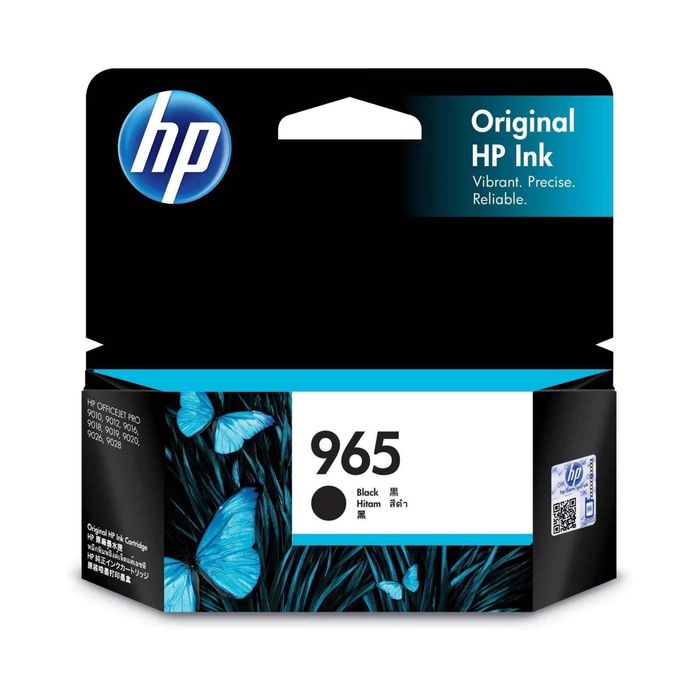 HP GENUINE Original HP 965 Black Ink Cartridge Toner Officejet 3JA80AA