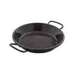Mini Paella Pan, Alloy Steel, Black, 15 cm