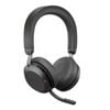 Jabra Evolve2 75 USB-A Link380a MS Stereo Black, 8-Mic Technology, 36 Hours Battery & Fast Charge, Dual-Foam Tech