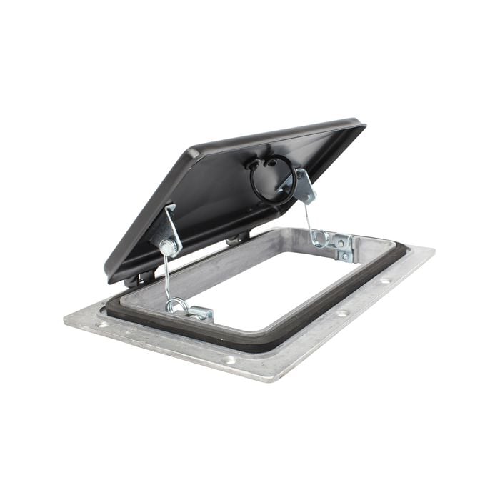 Sunrise Trailer Roof Vent 192 X 102mm Opening Small Black - Rv193b