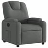 vidaXL Recliner Chair Reclining Chair Armchair Single Sofa Dark Grey Fabric