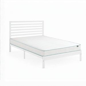 Zinus Single Kai Bamboo Metal Bed Frame & Bonnell Spring Mattress Set, Essential Inner Spring