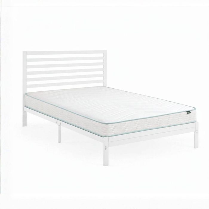 Zinus Single Kai Bamboo Metal Bed Frame & Bonnell Spring Mattress Set, Essential Inner Spring