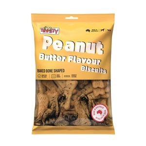 Trusty 1kg Peanut Butter Flavour Baked Biscuits Adult Dog Treats
