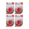 4x 12pc Culinary Kitchen Non-Stick Silicone Cupcake Muffin Mould Set Red