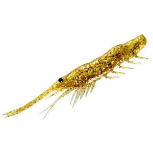 Magbite Snatch Bite Shrimp 4" Soft Plastic Fishing Lure 02 Golden Shrimp