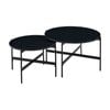 Montrel Set Of 2 Nesting Round Coffee Tables Black