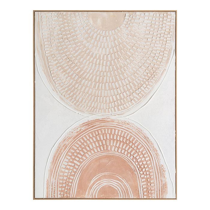 Urban Style Brushmarks Oil Painting Textured Blush Arches