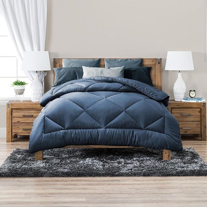 Luxor King Blue Aus Made All Season Winter/Summer Soft Bamboo Blend Quilt
