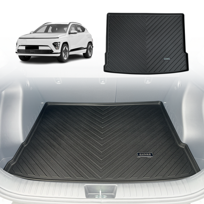 AUSGO Boot Liner for Hyundai Kona SX2 Series 2023-Onwards Cargo Trunk Mat Boot Mat