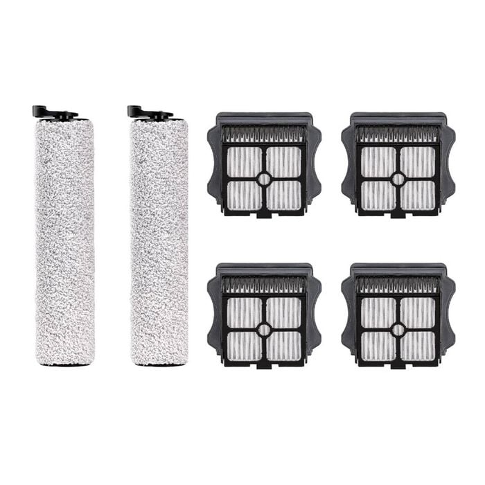 iDeer life 6 Pack Replacement Kit for Tineco Floor One S3 (4 Filter + 2 Brush)