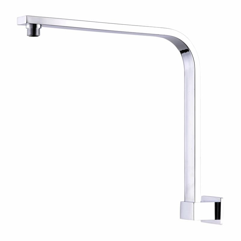 Rococo 300mm Chrome Plated Curved Wall Shower Arm 