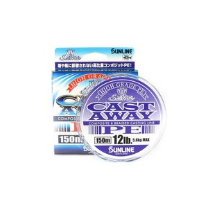 Sunline Cast Away Pearl Blue x8 Braid Fishing Line 150m 12lb