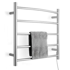 Arlec 5 Bar 40W Stainless Steel Heated Towel Rail