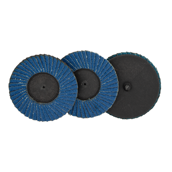 Josco 76mm 60 Grit Quick Change Zirconia Flap Discs - 3 Pack