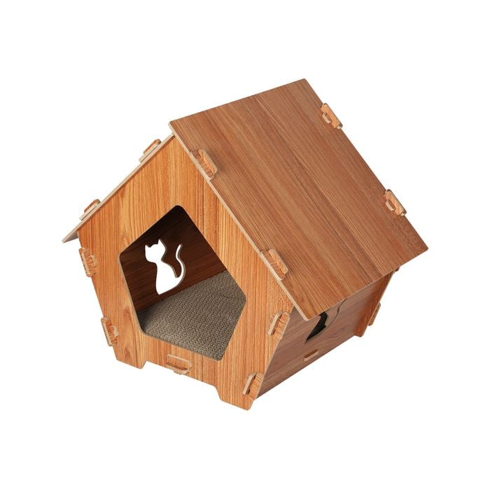 PaWz Cat Scratcher Scratching Board Corrugated Cardboard Bed Condo House