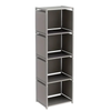 Lifebay Metal Bookshelf Storage Rack for Home & Office (4-Tier)
