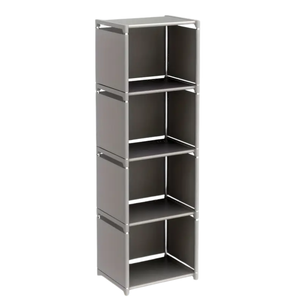 Lifebay Metal Bookshelf Storage Rack for Home & Office (4-Tier)