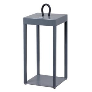Telbix Sotra Modern Table Desk Lamp Light Aluminium Grey Sand