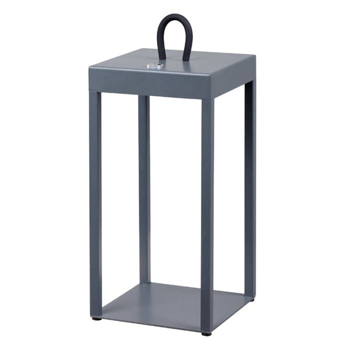 Telbix Sotra Modern Table Desk Lamp Light Aluminium Grey Sand