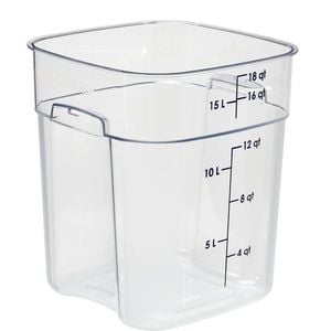 Cambro Square Container Fresh Pro Polycarbonate Clear 17.2l Food Storage Kitchenware