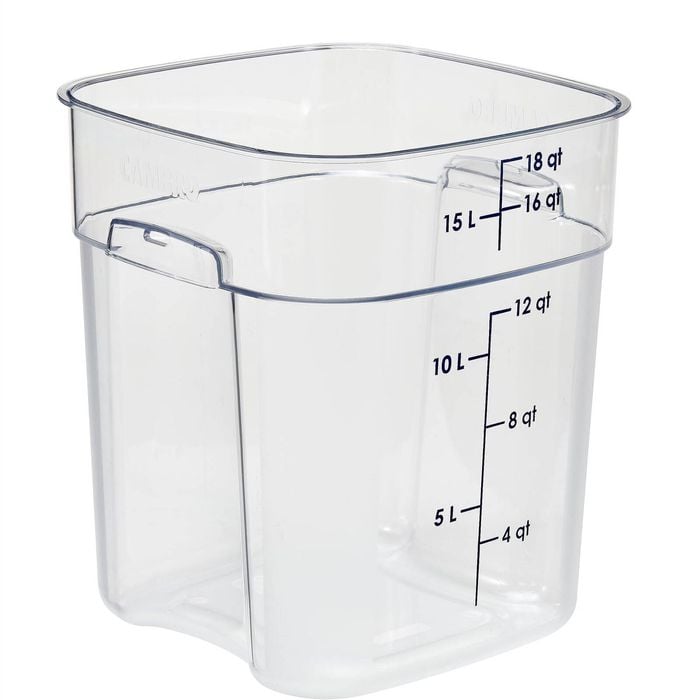 Cambro Square Container Fresh Pro Polycarbonate Clear 17.2l Food Storage Kitchenware